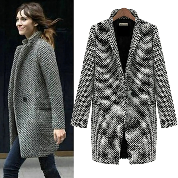 CHELSEA™ | LONG CHECKERED COAT